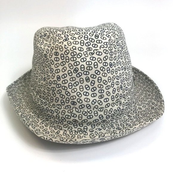 AUTHENTIC HERMES Chaine d\'Ancre hat cotton White main image 5